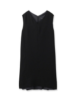 サイドフレアストレッチワンピース/ブラック(019)