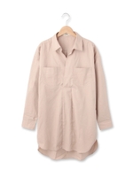 スキッパーチュニックシャツ/オリーブグリーン(026)