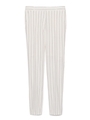 センタープレスパンツ/WHT