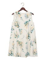★JOC LiLy PRT ノースリーブ ワンピース / リリー / フラワー柄 / 花柄/Off White