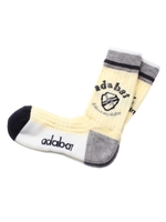 パイル有り千鳥柄ソックス/レモンイエロー(131)