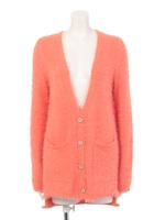 フェザーニットカーデ/グレー