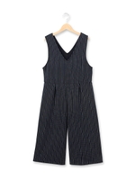 ◆ポンチサロペットワンピース/チャコールグレー(014)