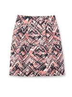 総柄コクーンスカート/ネイビー(193)