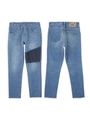 DENIM PATCH PANTS/ブラック