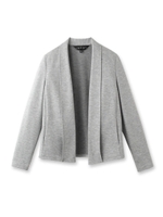 [L]スムースジャージノーカラージャケット/ライトグレー(911)