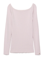 オフショルリブニットプルオーバー/BORDER