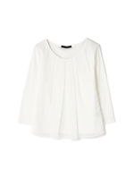 タックギャザーカットソー/ホワイト(030)