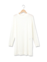 スリットニットチュニック/グレー(012)