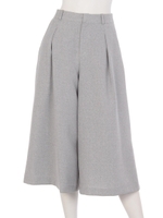 ツィードタック入りガウチョパンツ/グレー