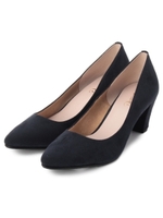 フェイクスエードパンプス/ネイビー(093)