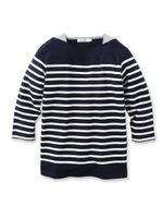 配色ボーダーカットソー/グレー(312)