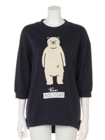 くまさん7分袖プルオーバー/グレー