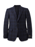 シルクリネンメランジツイルジャケット/ブルー系(294)