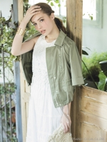 フリンジヘムレーストップス/ブラック