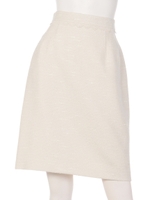 ラメツィ-ド＆レースタイトスカート/アイボリー