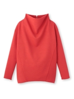 リップルボトルネックチュニック/レッド(062)