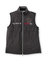 リブネックロゴプリントベスト/ブラック(019)