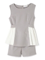 SIDE LACE SETUP ONEPIECE/グレー(020)
