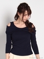 ribbonオフショルＴshirt　3/オフ