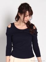ribbonオフショルＴshirt　3/オフ