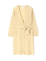 RIB LONG CARDIGAN/ベージュ(040)