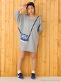 【WEB限定】メッセンジャーバッグ半袖スウェットワンピース/O/WHT