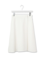 ダブルクロスラップフレアスカート/ホワイト系(002)