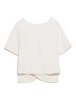 バッククロスブラウス/BEG