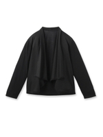 フレアショート丈ニットカーディガン/ライトグレー(011)