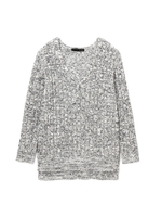 リネンニットプルオーバー/ブルー(110)