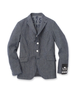 10ozストライプデニムジャケット/ブルー系(394)