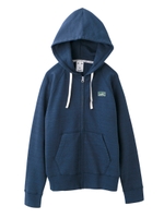 HEATHERED SWEAT ZIP-UP HOODY/ネイビー