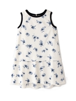 MILKY FLORAL SATIN ONEPIECE/ブルー(110)