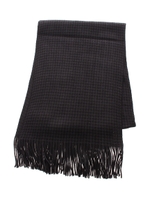 【AZUL by moussy】シャドーチドリフリンジマフラー/BLK