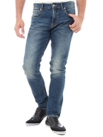 【AZUL by moussy】スキニーセルビッジSTデニム5PパンツSW濃色/Stone Wash
