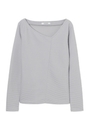 【O】アシメNリップルTOP/GRAY