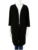 シンプルロングカラーガウン/ブラック