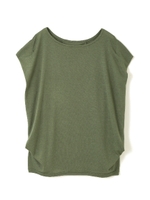 タックドレープTシャツ/カーキ(180)