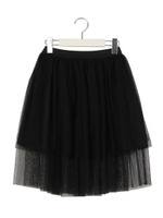 ドットチュールスカート/ブラック