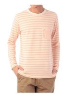 ニットポケットボーダーカットソー/ベビーピンク(071)