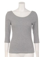 バックVテレコトップス/ネイビー