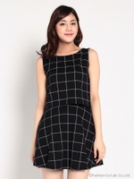 ブロックチェックセットアップ/ホワイト