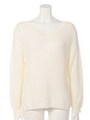 DeepVサマーニットTOP/WHT