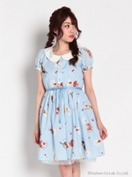 SweetParfait パフスリーブOP/ブルー