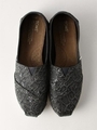 TOMS(トムズ) グリッターレーススリッポン/NAVY