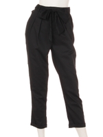 【Aunｔ　Marie's】ウエストリボン付きパンツ/BLK