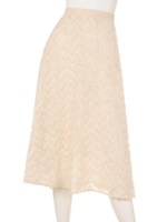 【ＧＲＥＥＤ】ＦＲＩＮＧＥ　ＪＡＣＱＵＡＲＤ　Ｓｋｉｒｔ/IVORY