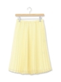 シフォンプリーツスカート/イエロー(032)