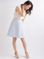 ファスナー付台形スカート/オフ